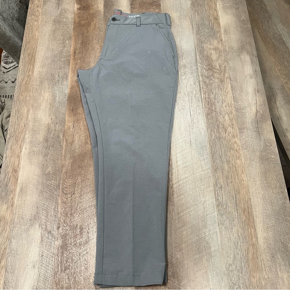 Men's Grey Lee Tri-Flex MVP Straight Fit Tappered Leg 36x29 - Picture 3 of 7